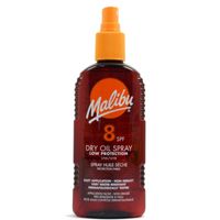 Malibu Dry Oil Spray SPF8 Olejek Brązujący Do Opalania 200ml
