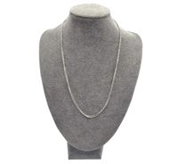 Łańcuszek srebrny damski 925 nonna diamentowana 45 cm