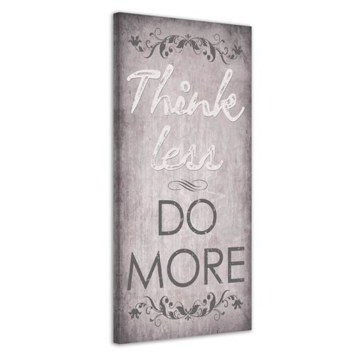 Obraz na płótnie - Canvas, Think less 40x100 na Arena.pl