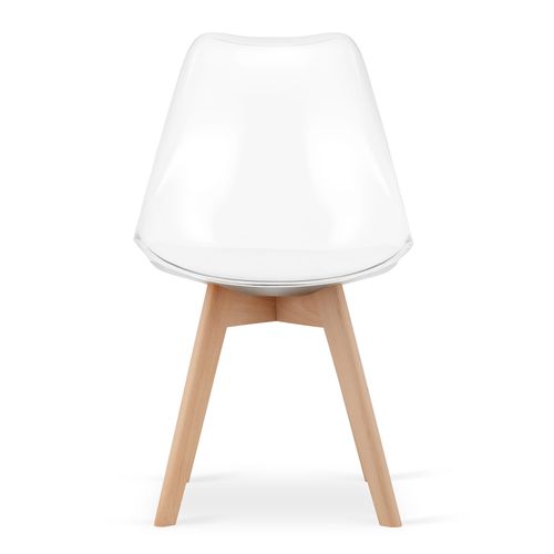 Krzesło MARK - przezroczyste / nogi naturalne x 1 na Arena.pl