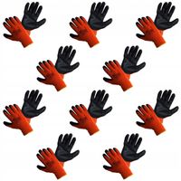 10x Rękawice robocze Zimowe R.10 Ocieplane 10 par