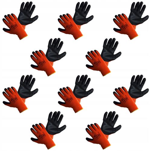 10x Rękawice robocze Zimowe R.10 Ocieplane 10 par na Arena.pl