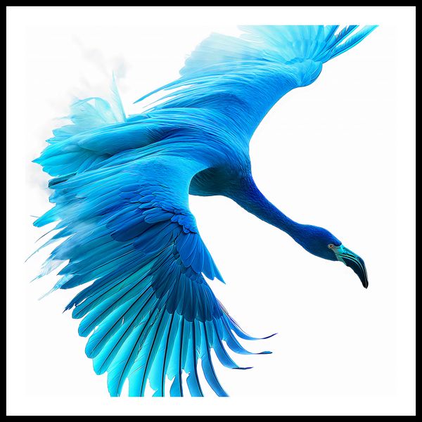 Plakat 60x60cm Błękitny Lot zdjęcie 3