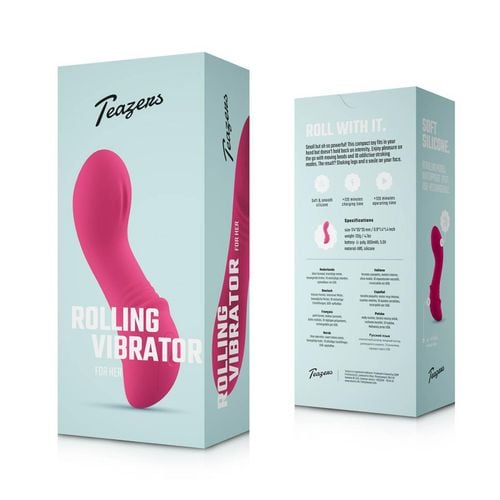teazers - rolling mini vibrator - raspberry pink na Arena.pl