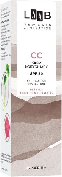 AA LAAB 100% Centella B12 Krem CC korygujący SPF50 nr 02 Medium zdjęcie 3