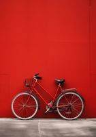 Plakat 29,7x42cm Czerwony Rower
