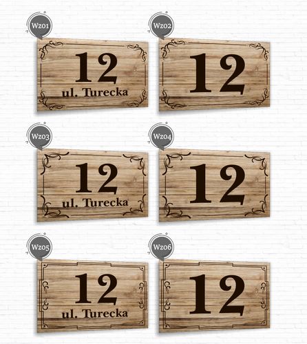 Tabliczka Tablica ADRESOWA ALUMINIOWA Numer domu posesji cyfry ulica 40x30 na Arena.pl