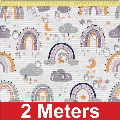 DreamRoots Wodoodporne Płótno Wzór w Tęcze 160 cm x 200 cm na Arena.pl