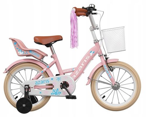ROWEREK DLA DZIEWCZYNKI DZIECIĘCY RÓŻOWY 16 CALI ROWER BAGAŻNIK KOSZYK na Arena.pl
