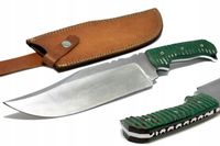 Nóż myśliwski BOWIE ręcznie wykonany stal skórzane ETUI Micarta Ninja