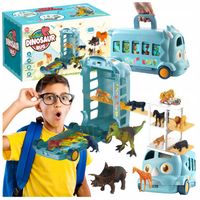 Mega Zestaw Wesoły Bus Dinozaur Figurki Zwierzątka Dinozaury Mini DINO ZOO