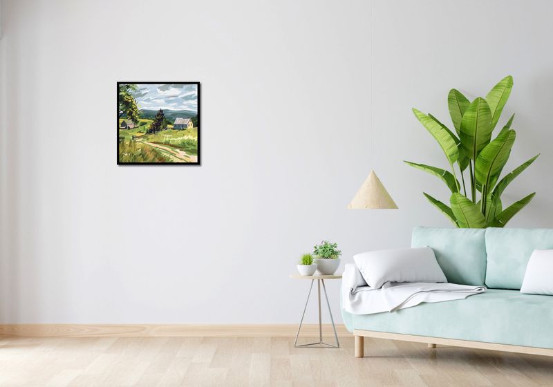 Plakat 50x50cm Bujna Wieś zdjęcie 4