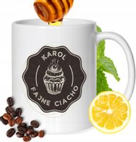 Kubek Dla Karola Kolegi Przyjaciela Męża Z Nadrukiem Prezent Biały 330Ml