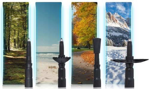 KIJKI DO NORDIC WALKING KIJE TREKKINGOWE DO CHODZENIA REGULOWANE 2szt. na Arena.pl