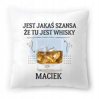 Poduszka Dla Maćka Na Urodziny Ze Zdjęciem Na Prezent Biała 40X40 Cm
