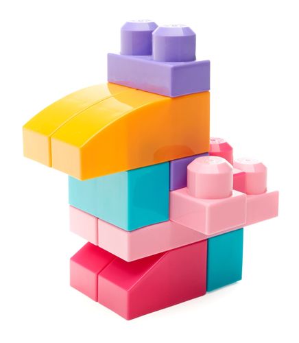 MEGA BLOKS Duża torba 80 elementów Różowa na Arena.pl