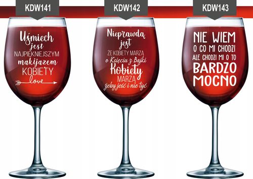lampka kieliszek do wina z grawerem na PREZENT na imieniny personalizowany na Arena.pl