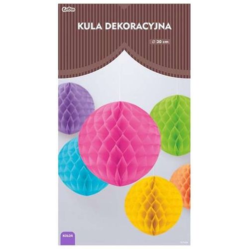 Kula bibułowa, błękitna, 30 cm na Arena.pl