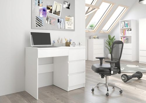 Meble Biurko komputerowe stolik 90cm białe N34 na Arena.pl