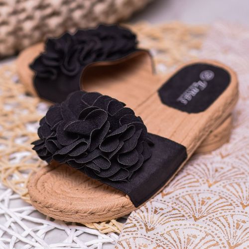 Czarne Klapki Espadryle r.37 na Arena.pl