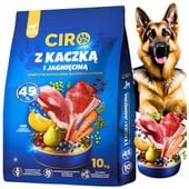 Sucha karma dla psa CIRO Kaczka i Jagnięcina 10kg 45% MIĘSA Adult care