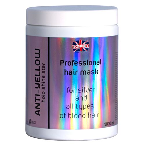 Maska do włosów blond Ronney HOLO Shine NO YELLOW 1L niweluje żółte tony na Arena.pl