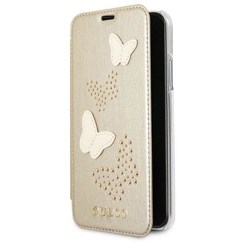 GUESS STUDS & SPARKLES OTWIERANE GUFLBKPXPBUBE IPHONE X BEŻOWY na Arena.pl