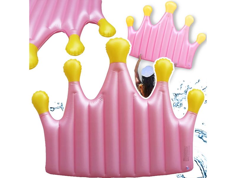 Materac dmuchany korona 145x195cm do pływania na wakacje plaże basen wodę zdjęcie 1