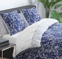 Poszwa na kołdrę + poszewka na poduszkę satyna bawełniana 150x200 cm