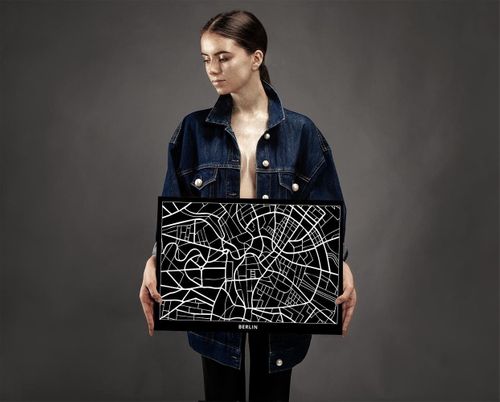 Obraz na płótnie – Canvas, plan miasta Berlin 60x40 na Arena.pl