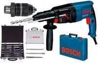 BOSCH MŁOTOWIERTARKA 800W 2,7J + DODATKOWY UCHWYT GBH 2-26DFR + WIERTŁA SDS