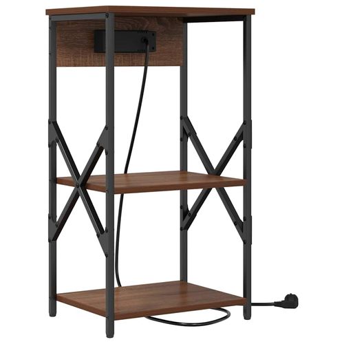 Szafka Nocna z półką Brązowy dąb 41 x 31 x 76 cm na Arena.pl