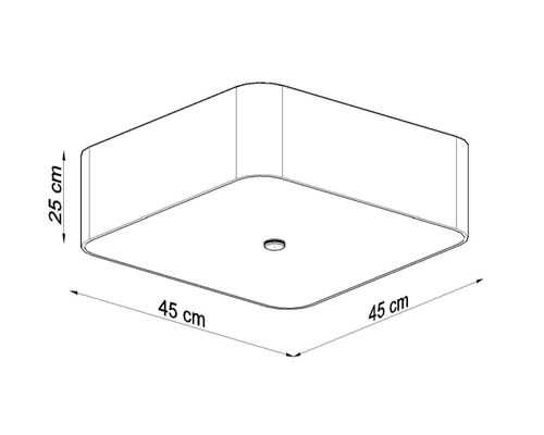 Plafon LOKKO 45 biały na Arena.pl