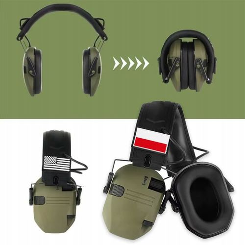 SŁUCHAWKI STRZELECKIE OCHRONNIKI SŁUCHU TAKTYCZNE REDUKCJA HAŁASU na Arena.pl