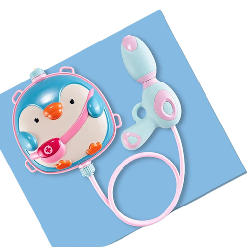 Pistolet Na Wodę Z Plecakiem Pingwin Duży Zbiornik Regulowany Pistolet 302Y na Arena.pl