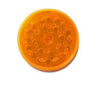 Plastikowy Młynek do Mielenia Tytoniu Suszu Grinder Crusher Pomarańczowy