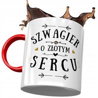 Kubek Czerwony Dla Szwagra Na Urodziny Na Prezent Z Nadrukiem Ze Zdjęciem