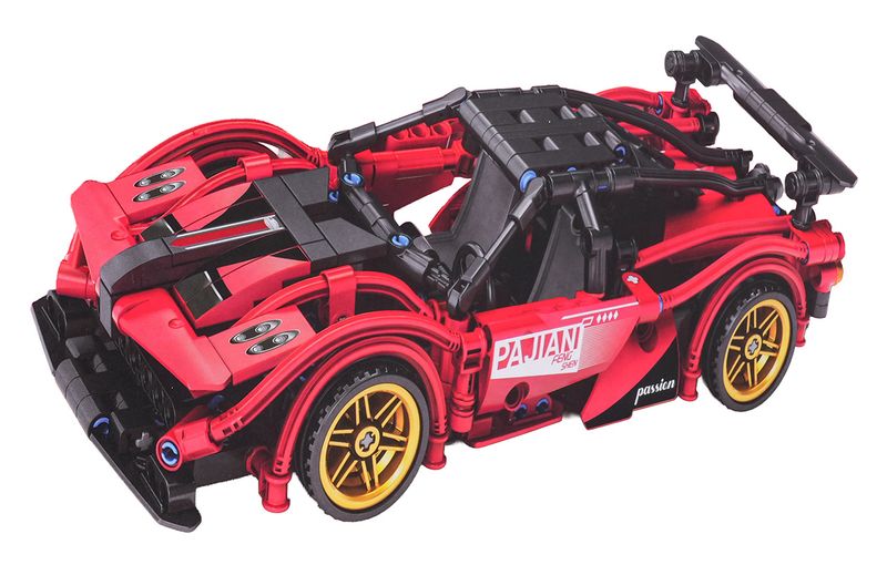 Klocki Auto Sportowe Czerwone 482El. zdjęcie 4