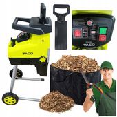 ROZDRABNIACZ ELEKTRYCZNY DO GAŁĘZI 3000W Rębak VACO + Kosz GRATIS