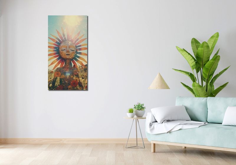 Obraz 50x100cm Słoneczna Medytacja zdjęcie 2
