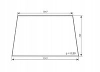 szyba tylna - tył ciągnika URSUS C-330 Kabina sokółka bezbarwna