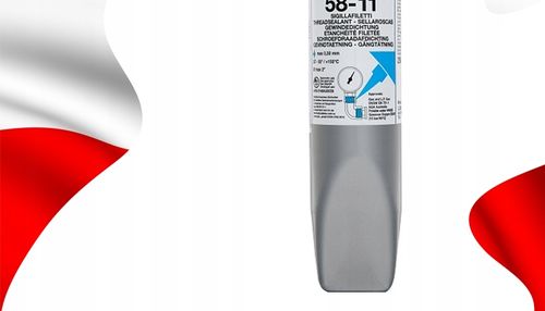 KLEJ DO GWINTÓW USZCZELNIACZ LOXEAL 58-11 WYSOKA LEPKOŚĆ DO GAZÓW 250 ml na Arena.pl