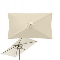 Poszycie wymienne materiał do parasola ogrodowego 2x3m 6 żeber, Beżowy