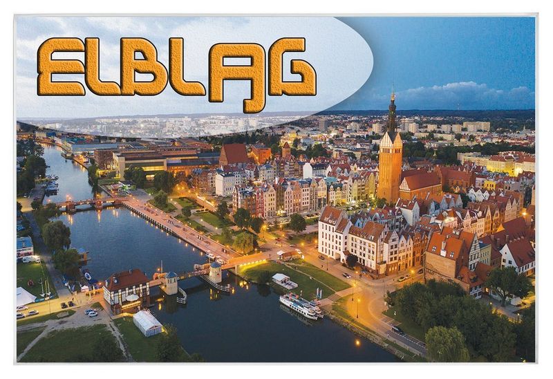 Elbląg - magnes szklany zdjęcie 1