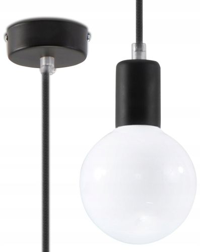 Lampa Wisząca EDISON Czarna na Arena.pl