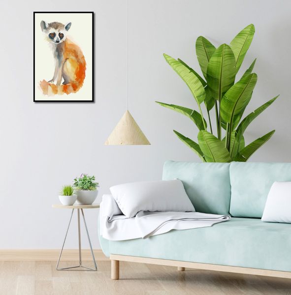 Plakat 40x60cm Lemurek zdjęcie 4
