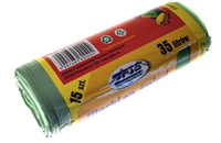 Worki na śmieci 35L zielony 15 sztuk