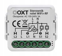 OXT Sterownik Rolet Żaluzji Kąt Pochylenia Lameli WiFi+RF TUYA Mini