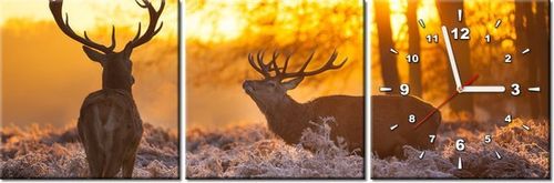 30 90CM OBRAZ 3 ELEM JELENIE ŚCIENNY PŁOTNO DRUK na Arena.pl