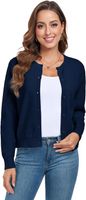 Kardigan Damski Sweter Dzianinowy Rozpinany Miękki Elegancki Granatowy XL